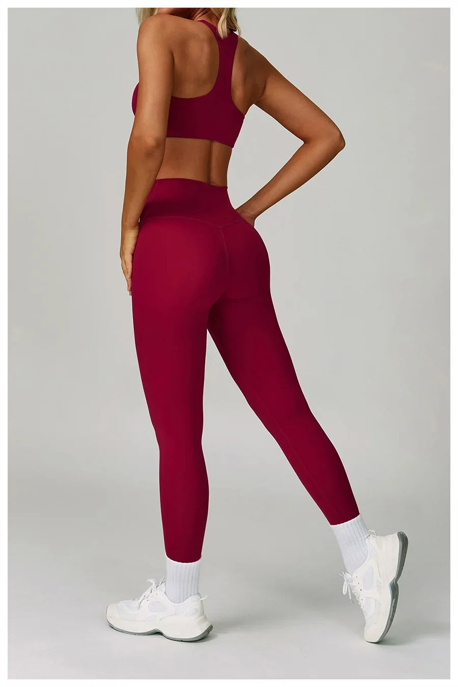 New Sportswear Seamless Yoga Set Gym Clothes Sportswear Long sleeved jacket Women Fitness Set Tracksuits Sports Bra Gym Leggings