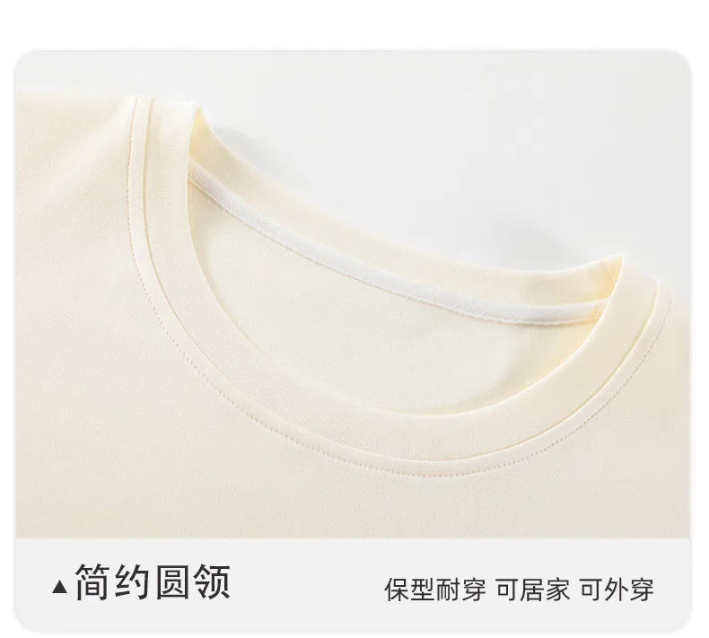 Pure cotton pajamas for women, long-sleeved trousers, can be worn outside, pure cotton home clothes, Class A antibacterial 100%