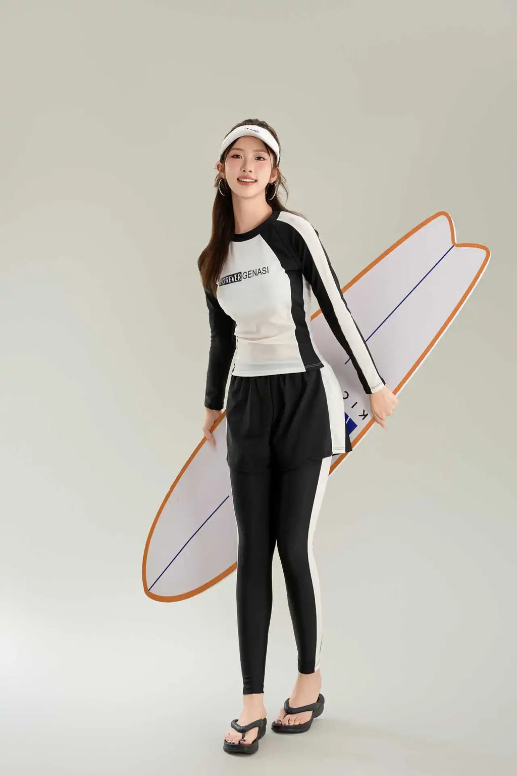 New Swimsuit with High-end Feel Sports Split Two-piece Set, Conservative Slimming, Flat Corner Pants, Hot Spring Swimsuit