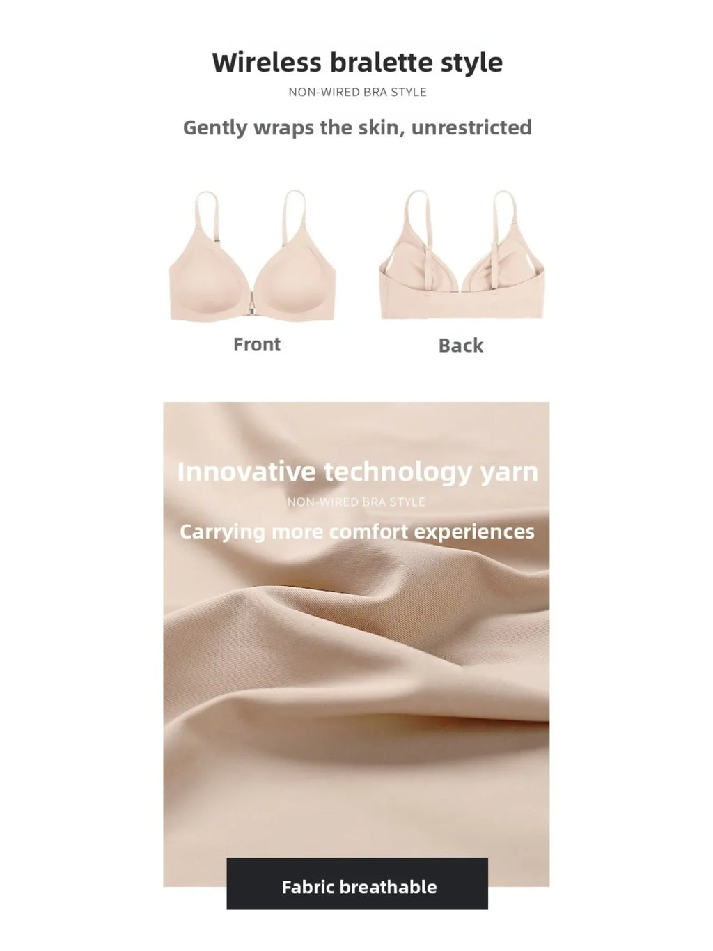 7pcs Bra and Panty Set Women's Lingerie Seamless Push-Up Wireless Bras with Removable Padding Basic Everyday T-Shirt Lingerie