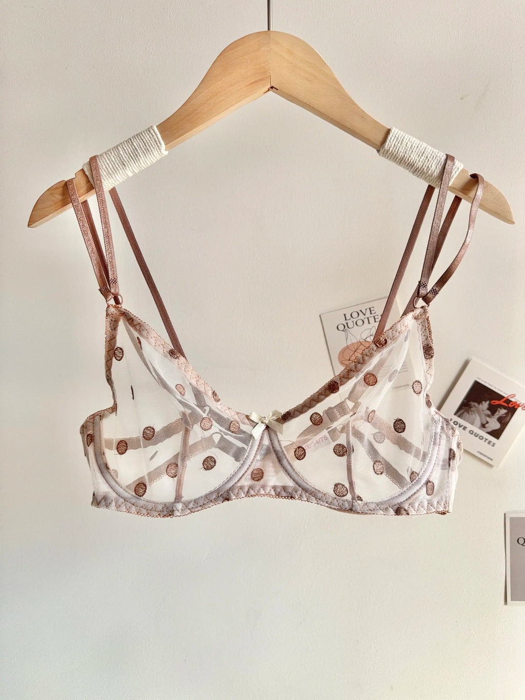 Affordable French Lace Lingerie Set | Sexy Mesh Push Up Bra for Big Bust, Ultra Thin Slimming Anti Sag Women's Bra Set MOYISU AB