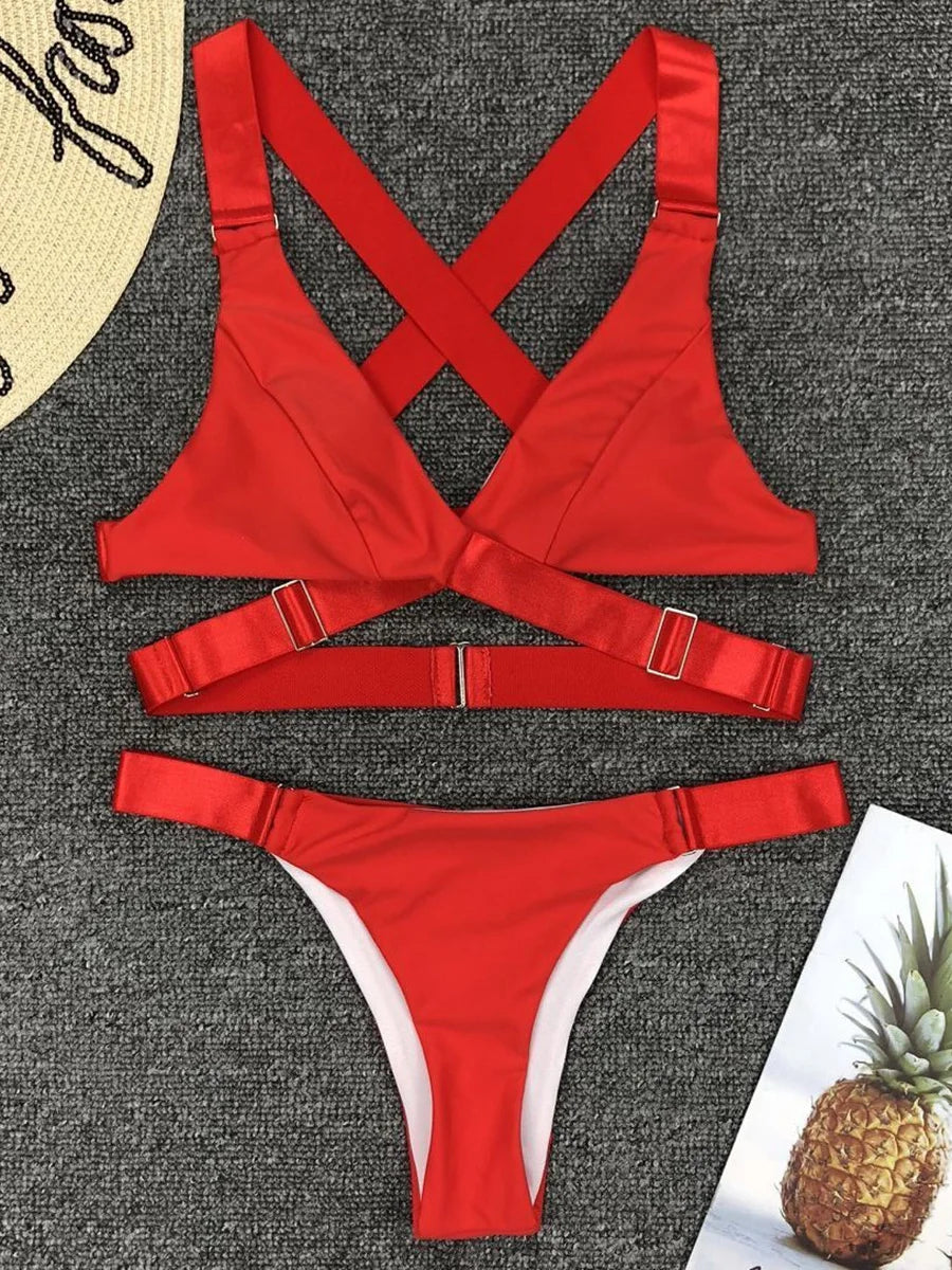 Sexy Brazilian Velvet Bikini 2025 Women Swimsuit Female Swimwear Two Pieces Bikini set Adjust Bandage Bather Bathing Suit Swim