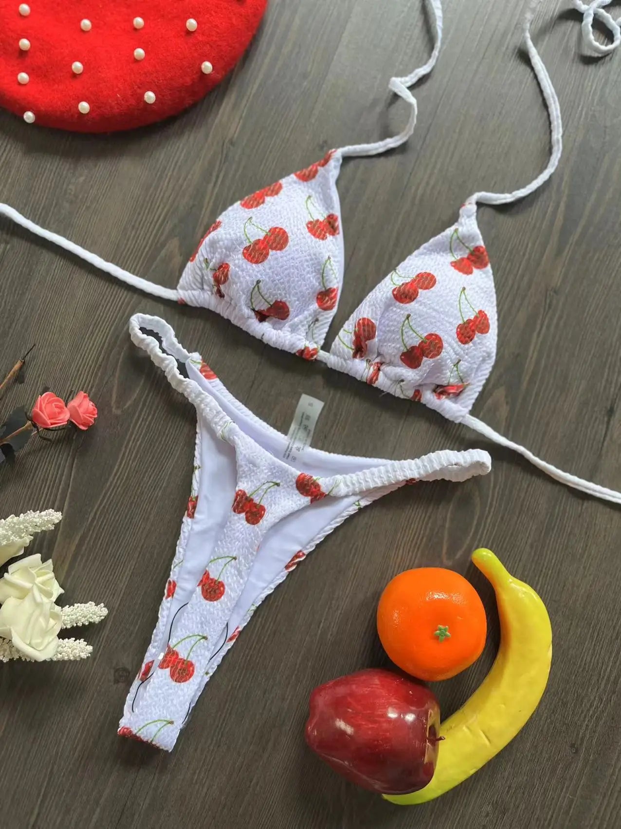 New Women's Bikini Split Print Swimwear Fashion G-string Beach Holiday
