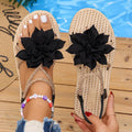 2026 NEW  Flower Wedge Sandals for Women Summer Fashion Platform Slippers Woman Lightweight Non Slip Beach