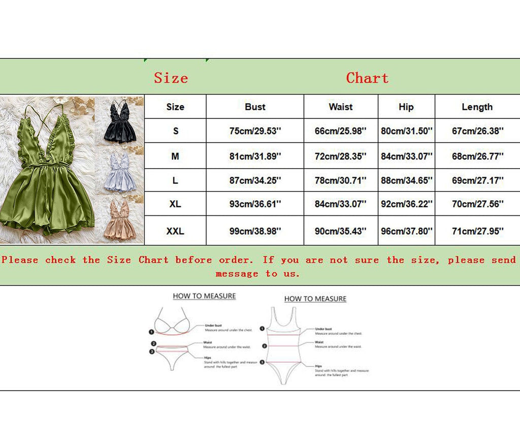 Sexy Lingerie Women's Sexy Dress With Wooden Ear Edge Deep V Neck Neck Tie Backless Sexy Lingerie Set 3x
