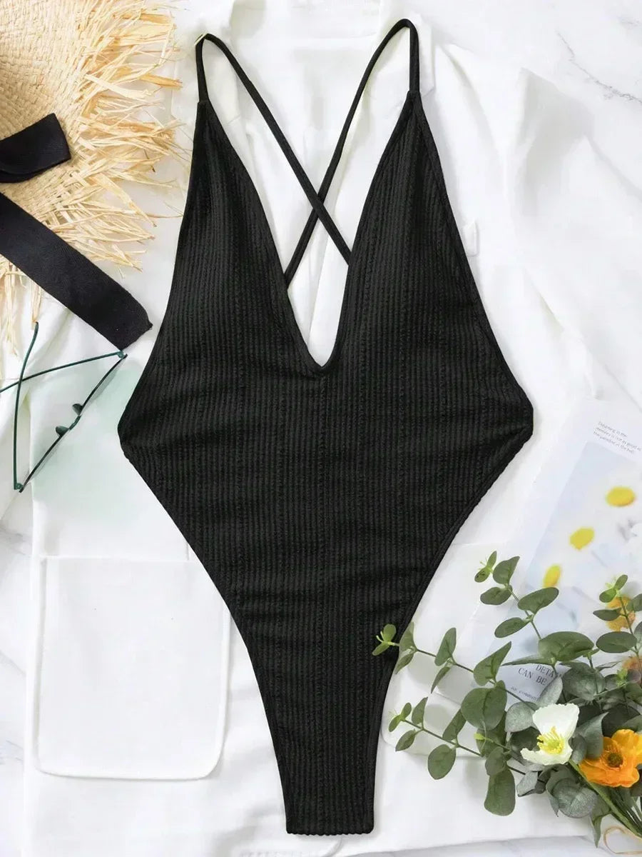 Snake Skin Extreme Mini Micro Thong Swimsuits Cross Backless Women Swimwear One Piece Swimsuit Female High Cut Bathing Suit Swim