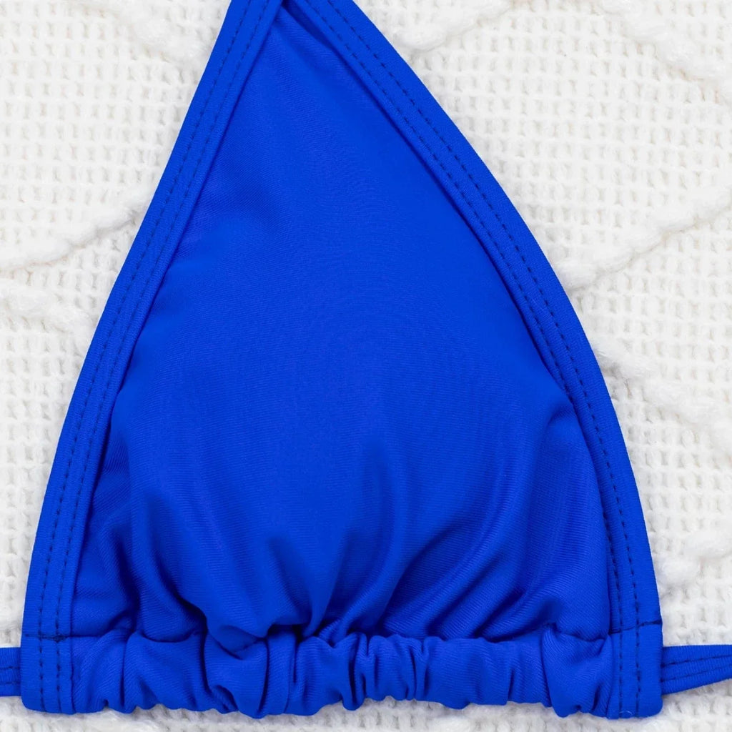 DEKA New Sexy One-shoulder Bikini Female Thong Swimsuit Women Diamond Swimwear Two-pieces Bikini Set Bather Bathing Suit Swim