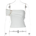 FDYOUI 2026 Woman Off Shoulder Irregular Tank Tops Elegant Sexy Sleeveless Slim T-shirt Ladies Backless Crop Top Y2K Streetwear