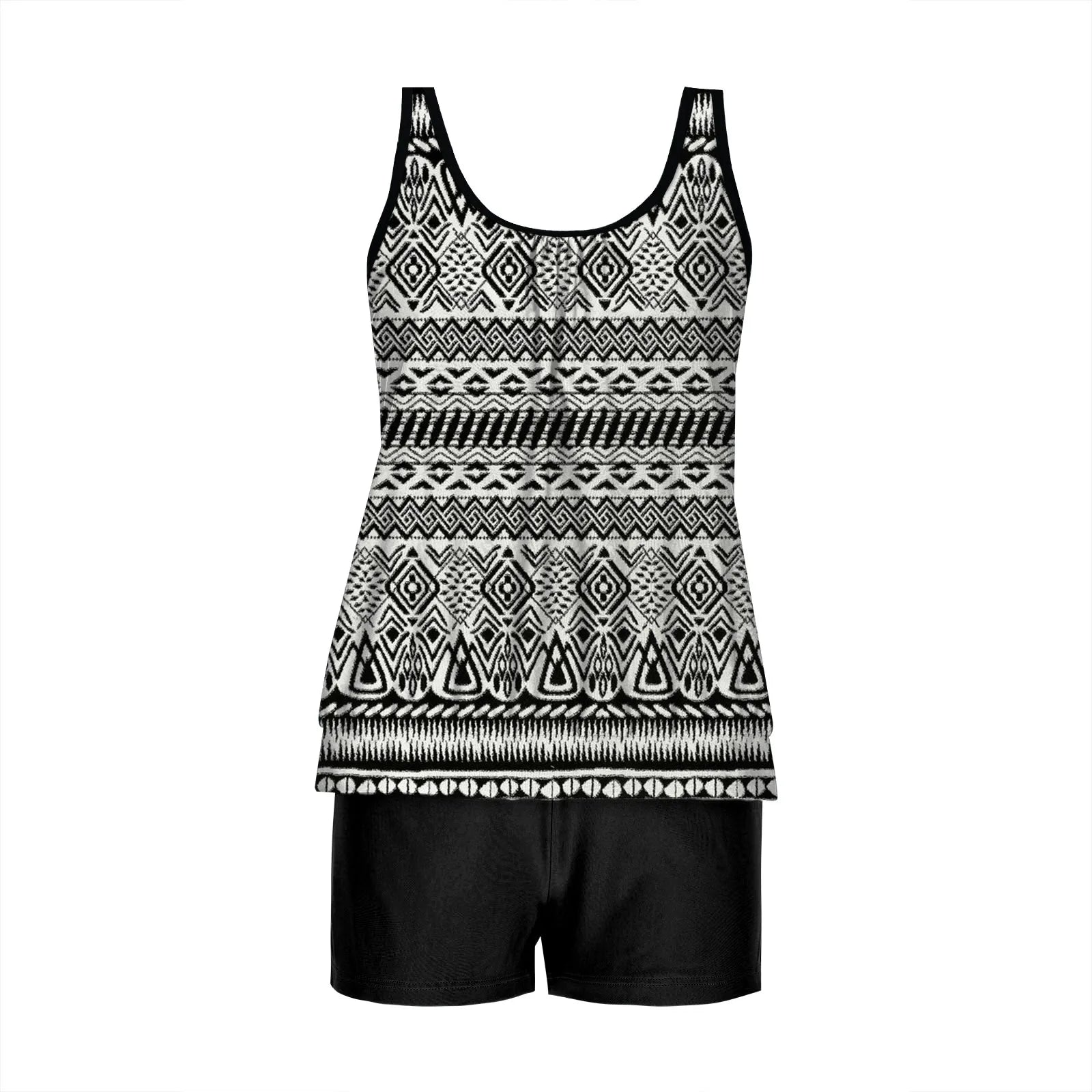 2026 Pinted Floral Tankini Two Pieces Swimsuit Women Vintage Swimwear Female Bathers Bathing Swimming Swim Suit Beachwear