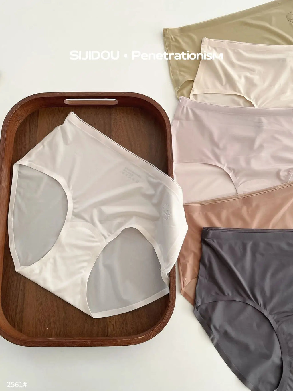 Women's seamless mid-waist underwear summer cotton bottom breathable briefs comfortable