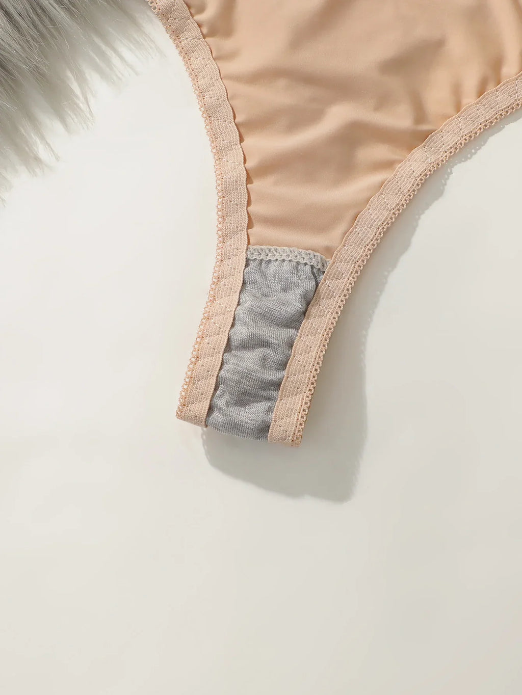solid color daily 2-piece women's underwear set 3/4 cup paired with sexy thongs simple and comfortable Lingerie B2087