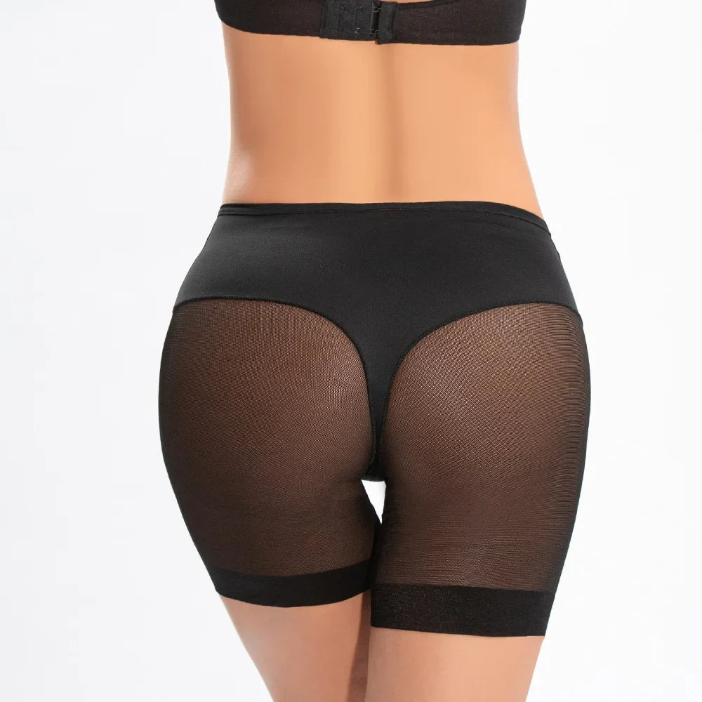Women's Seamless Shorts Safety Pants High Waist Large Size Mesh Thin Boxer Panties Anti Friction Under Skirt Shorts Underwear