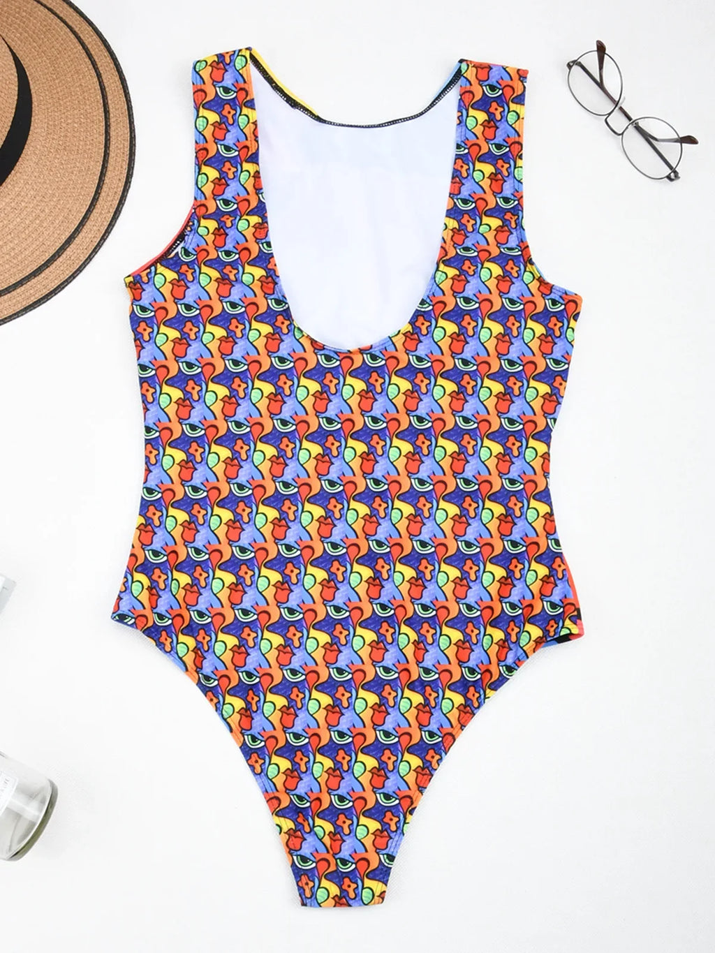 2026 Printed High Neck One Piece Swimsuit Women Brazilian Swimwear Female Bather Halter Bathing Suit Swim Wear Monokini Lady
