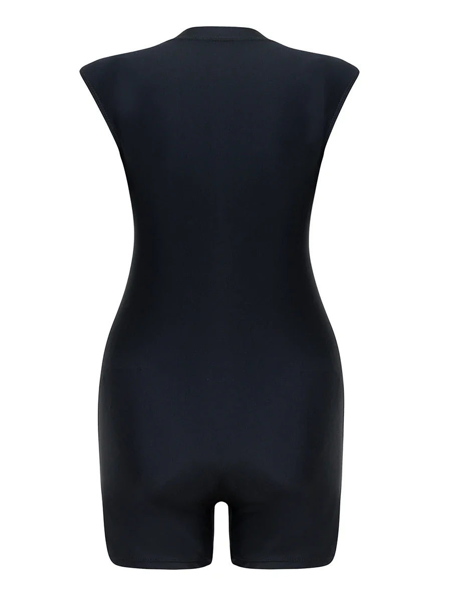 2026 Zipper Sleeveless Slim Swimsuit Women One Piece Swimwear Female Bather Bathing Swimming Swim Surf Suit Beachwear Rush Guard