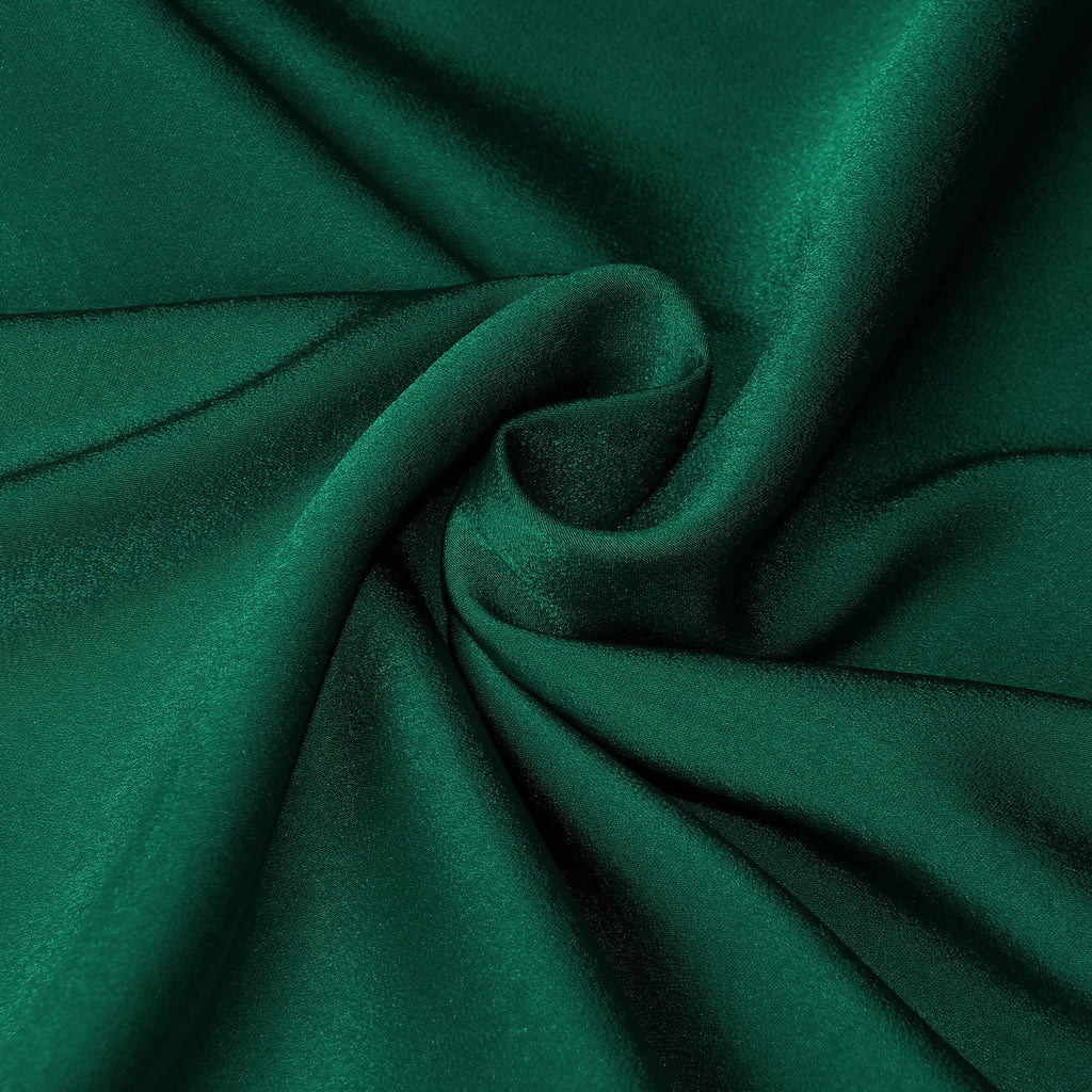 Foridol One Shoulder Turtleneck Tank Satin Women Party Dress Robe Zip Sleeveless Elegant Vintage Folds Women Clothing 2025