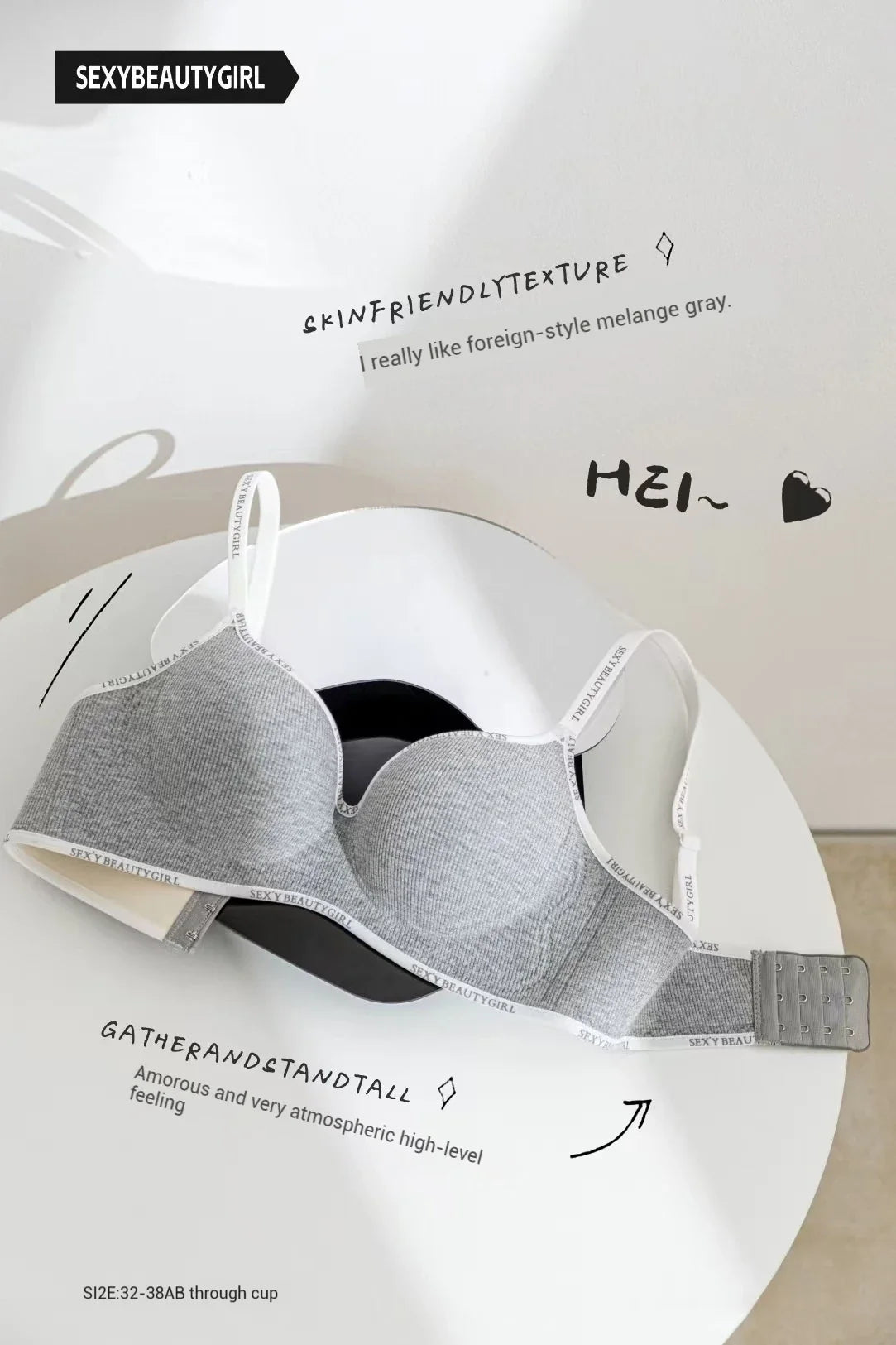 Deep V Knitting Bra Women's Underwear Small Chest Sexy Push Up Lingerie Seamless Bra for Women Bra Thick Bralette 32-38AB