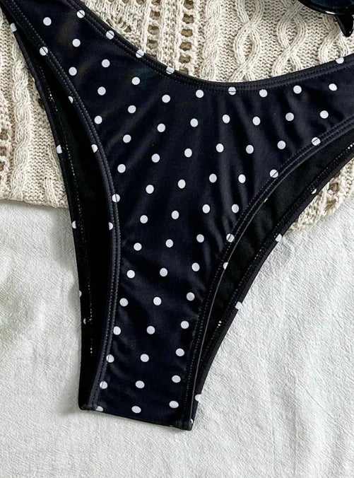 XS - L Polka Dot Bandeau Bikini Women Swimsuit Female Swimwear Two-pieces Bikini Set Brazilian High Cut Bathing Suit Swim Lady