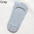 Summer Thin Non-slip Invisible Low Cut Boat Sock for Women Two Finger Socks Solid Breathable Cotton Tabi Socks Comfortable