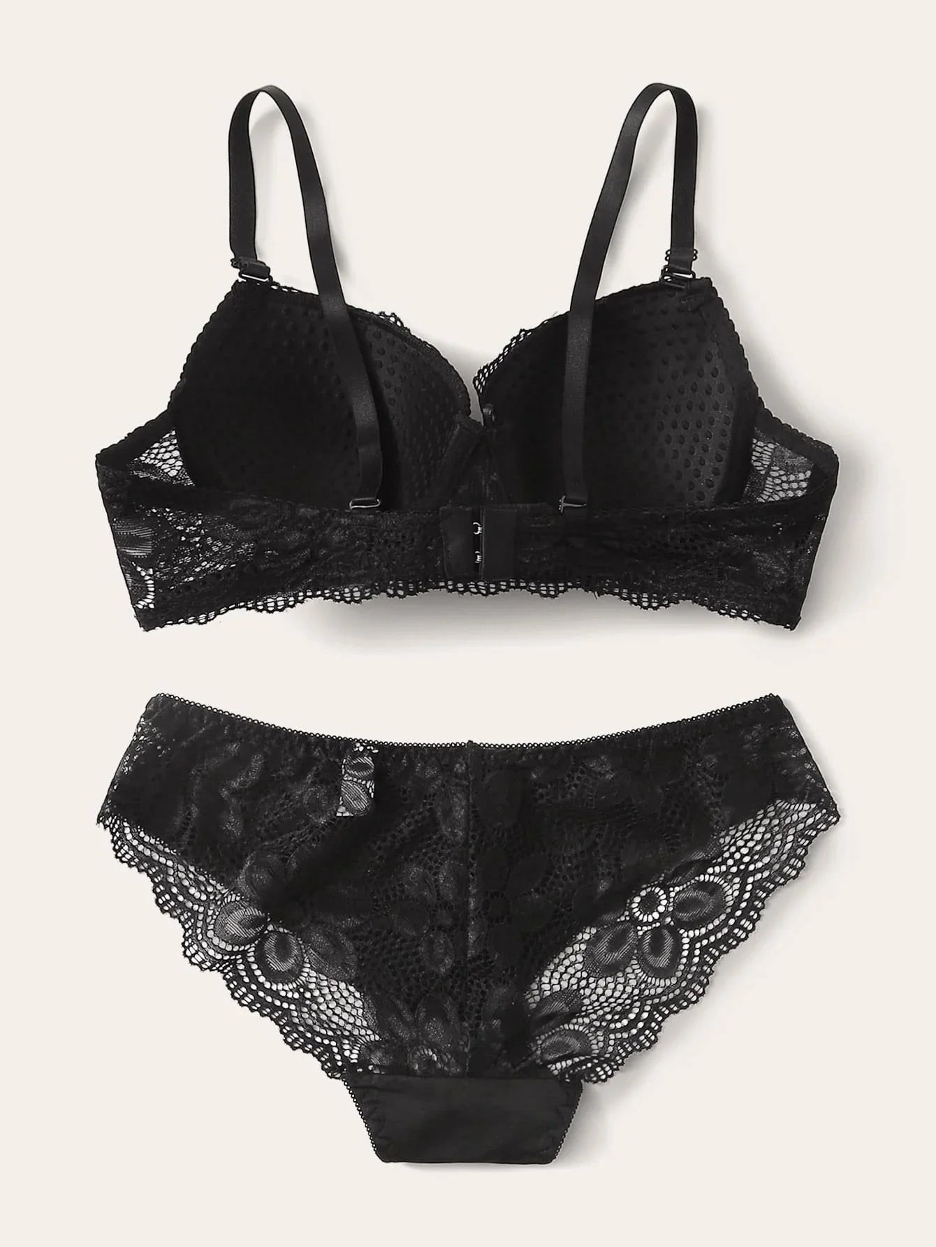 Transparent Floral Two Pieces Bras Panties Set Clothing Sexy Underwire Push Up Lingeries For Women A2123