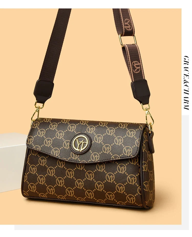 New Fashion Luxury Brand Women's Shoulder Bag High Quality Lady Crossbody Bag Round Women's Wallet Waterproof Women's Handbags