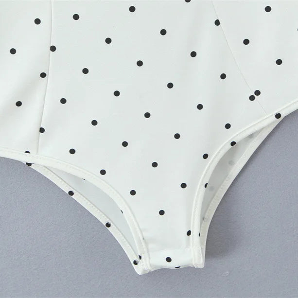 Sexy polka dot camisole for women, 2026 spring/summer design, slim-fit outerwear bodysuit JOXC