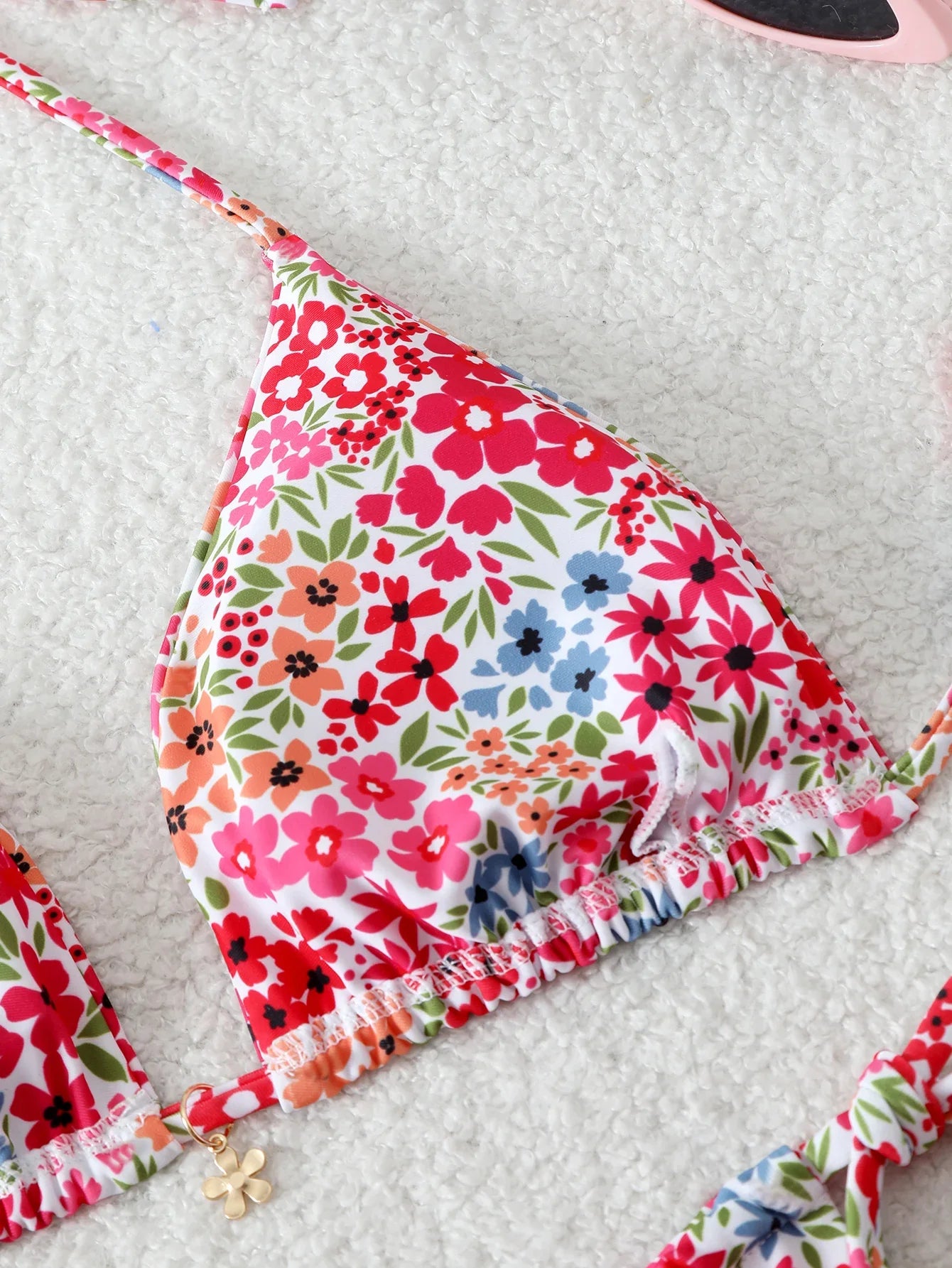 Triangle Halter Thong Bikinis 2026 Women Sexy Printed Swimsuit Floral String Swimwear Female Bathers Bathing Swimming Swim Suit