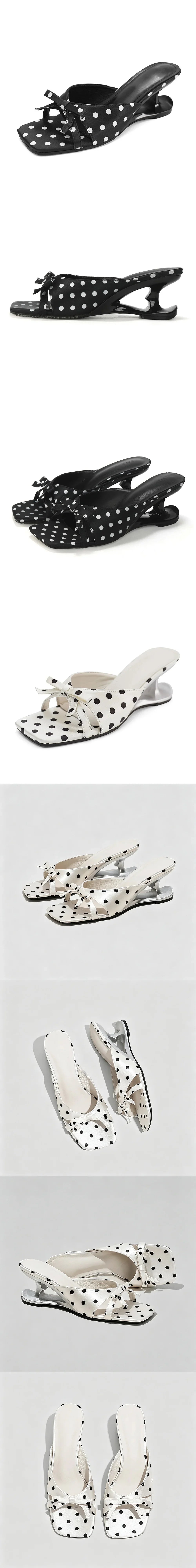 Y2K PVC Transparent Designer Sandals Women Shoes Slip On Hollow Wedge Slide Mules Beach Vacation 6cm Comfortable Walking Heels