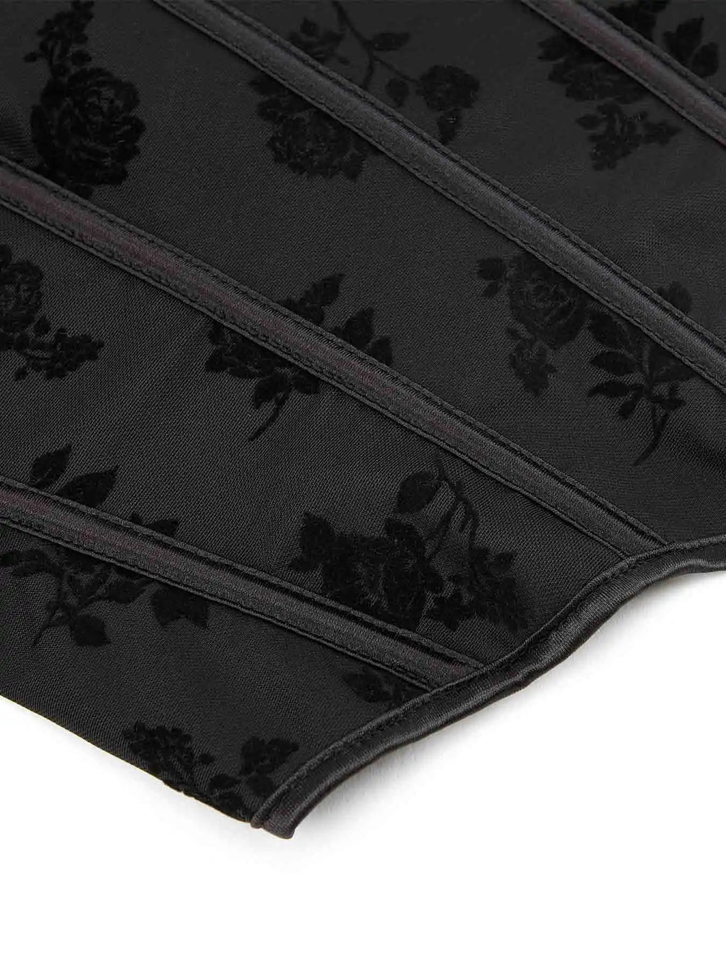 New black tube top hanging neck adjustable corset chest support gathered abdomen waist elastic palace corset.