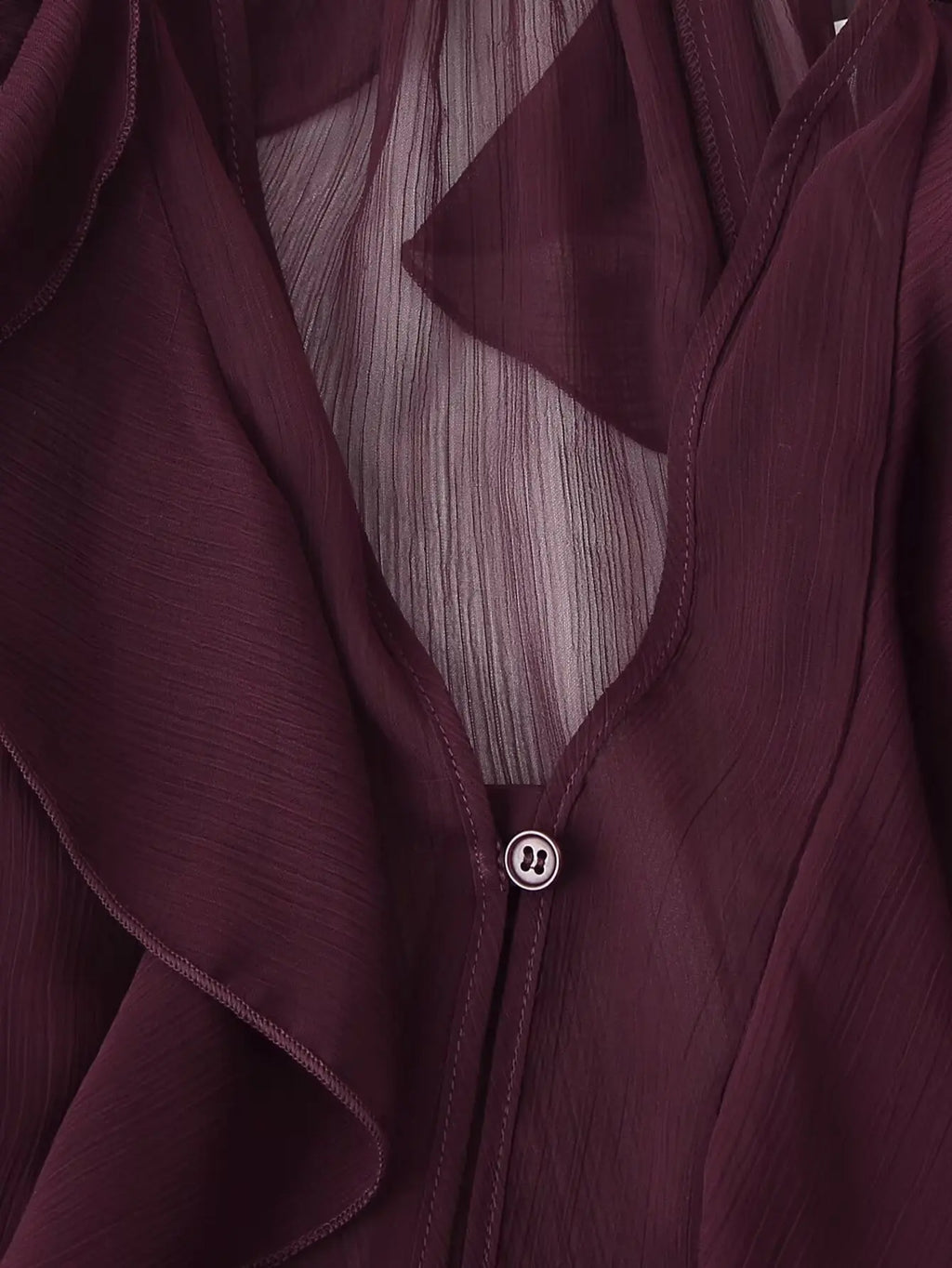 Foridol Ruffles Tiered V Neck Blouse Women Summer Spring Long Sleeve Casual Blusa Chiffon Blouses Buttons New in Female Top 2025