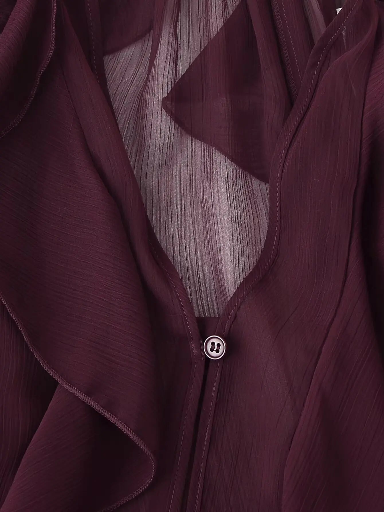 Foridol Ruffles Tiered V Neck Blouse Women Summer Spring Long Sleeve Casual Blusa Chiffon Blouses Buttons New in Female Top 2025
