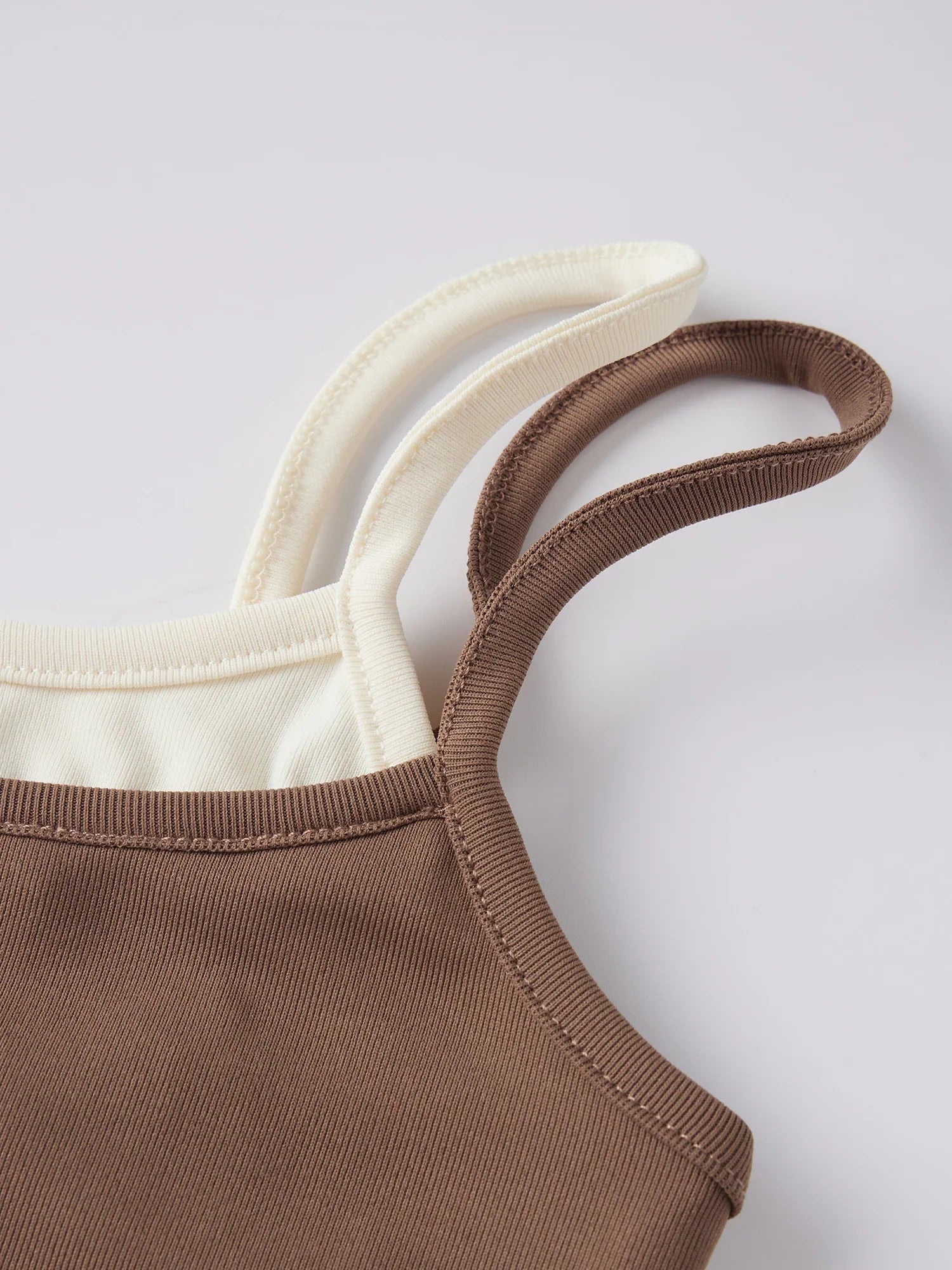 Summer Women's Camisoles Casual Stylish Contrast Color Layered Tank Tops Spaghetti Strap Slim Fit Vest Sporty Fitness Daily