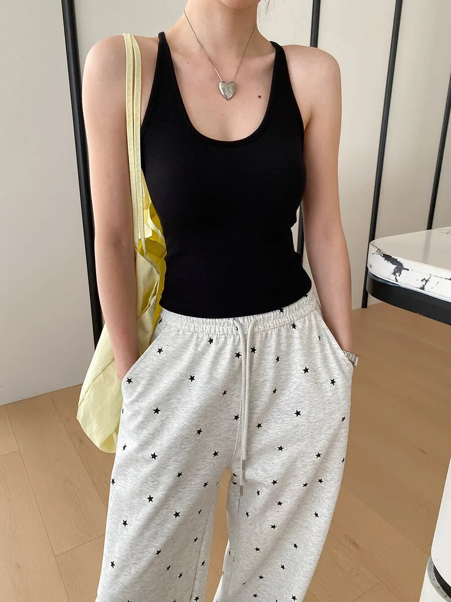Sports vest U-neck slim fit camisole bottoming T-shirt