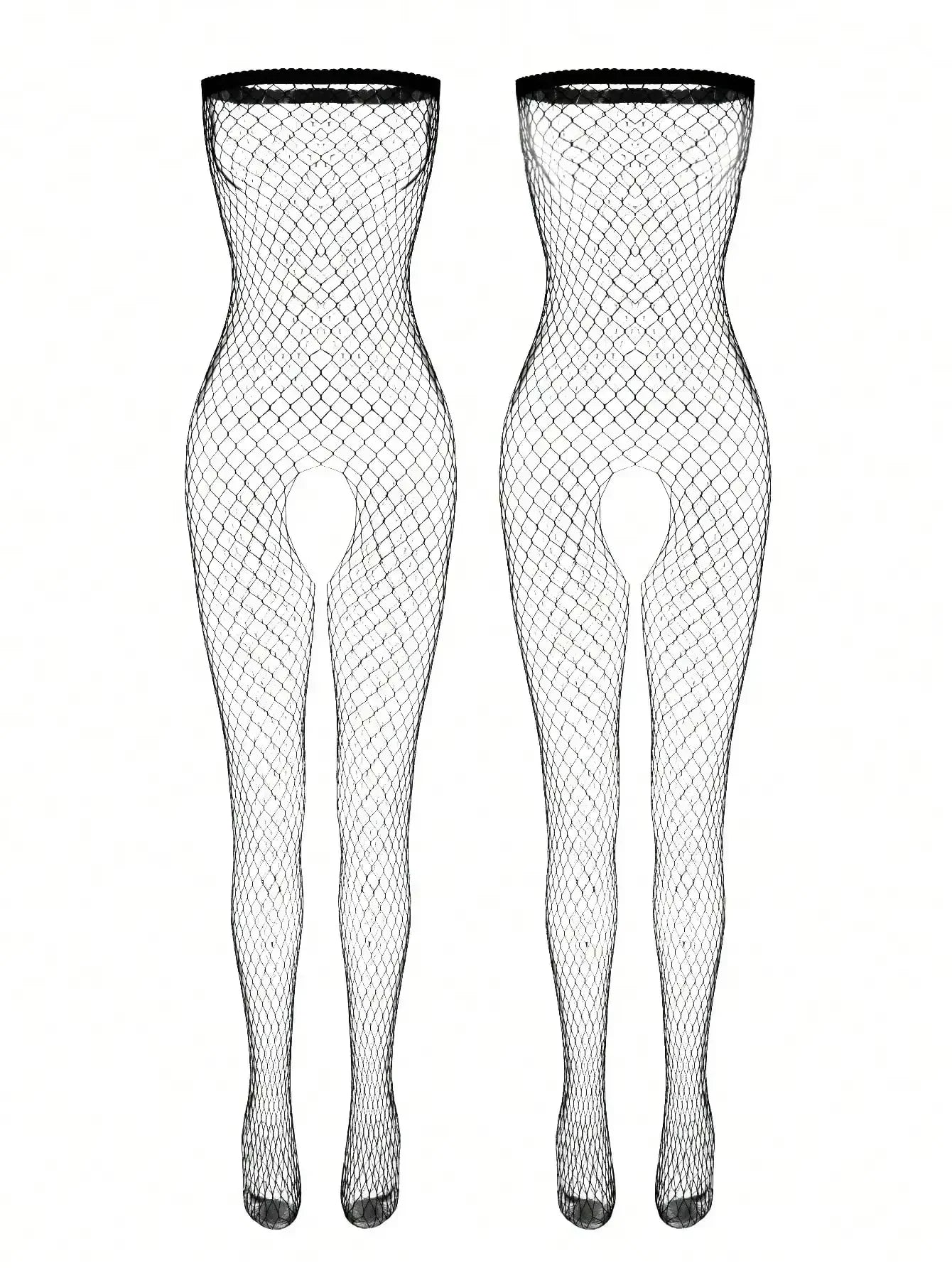 Plus Sexy Lace Lingerie Women's Transparent Catsuit Open Crotch Body Stockings For Sex Sling Halter Backless Teddies Bodysuits
