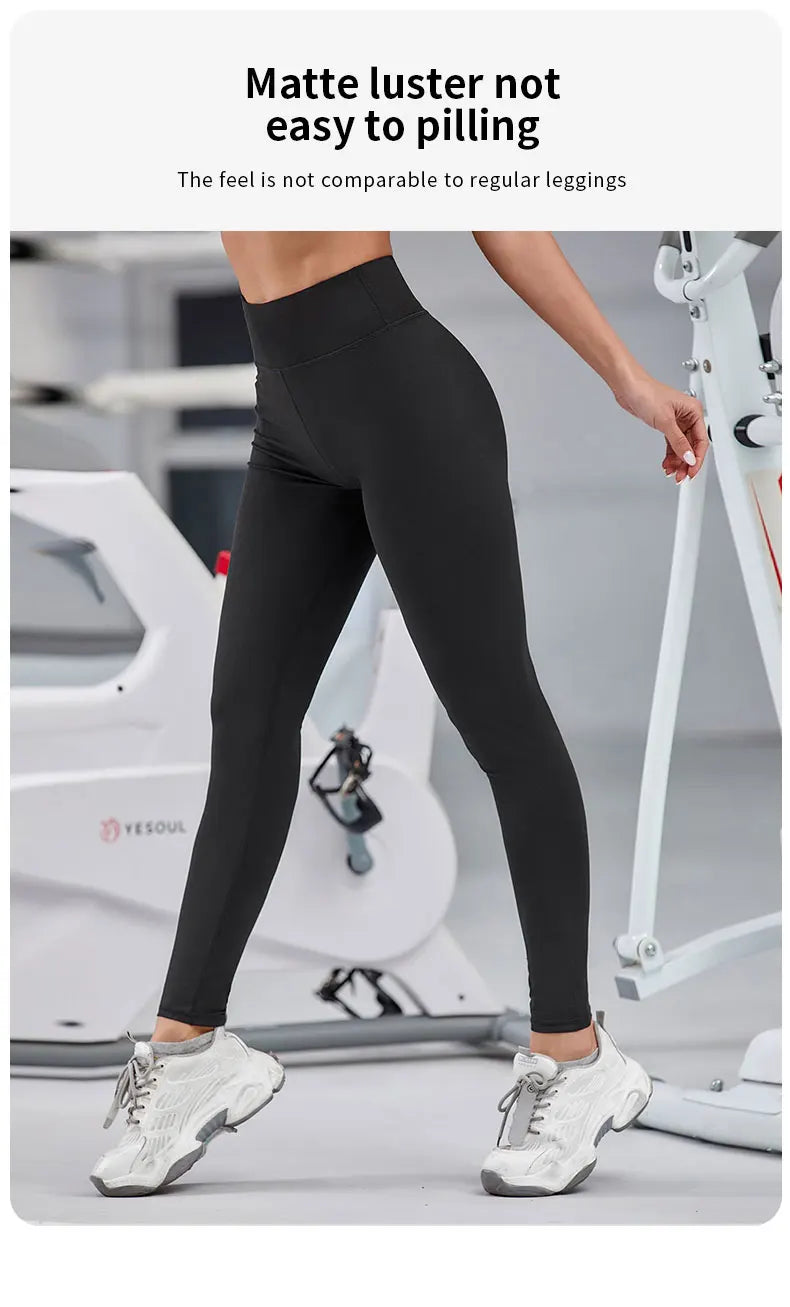 Women Sport Leggings Fitness Running High Waist Naked Feeling Push Up Yoga Pants Gym Girl Tights