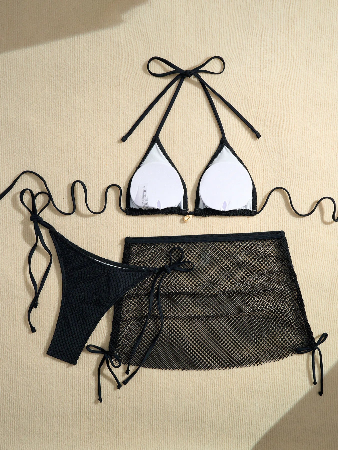 DEKA Mesh Bikinis Female Swimsuits Women's Three-Piece Swimwear Beach Swim Wear Bathing Suits Brazilian Bikini Set Pool Bather