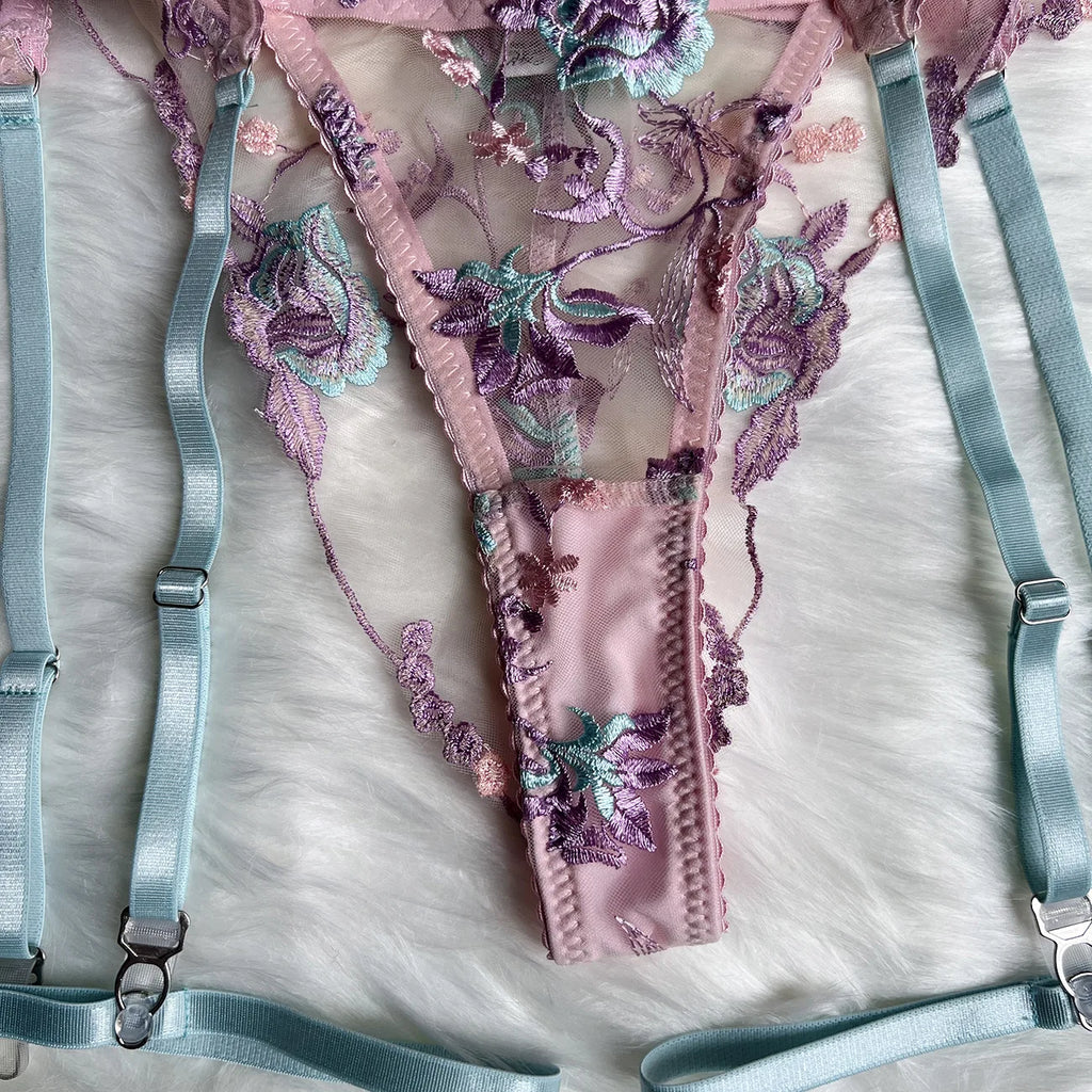 Women's Clothing Sets Erotic Woman Sexy Lingerie Sexy Women Underwear Set See-through Lingrie Femme Bra and Thongs to Set Bras