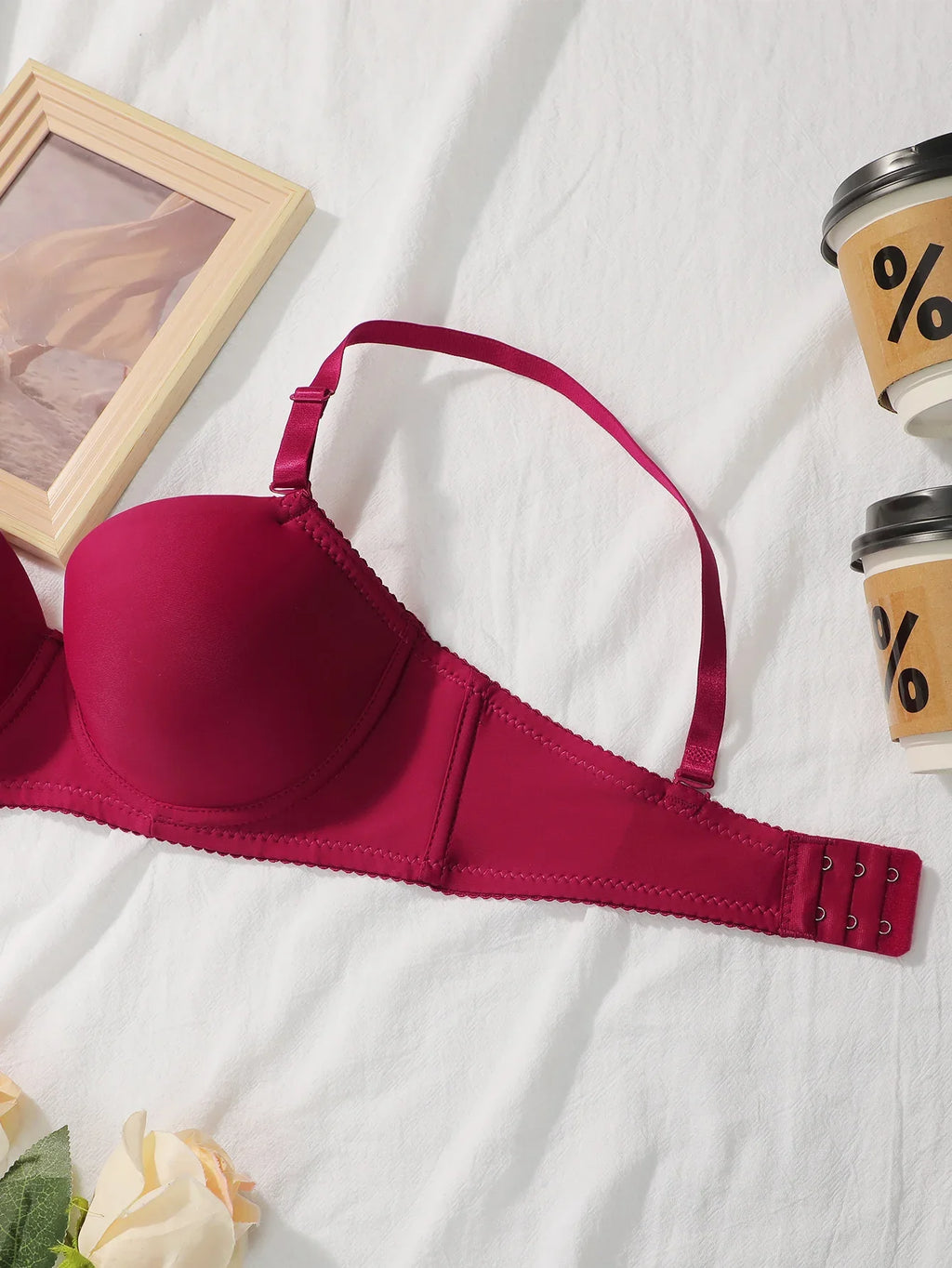 Hot selling solid color 2-piece underwear set multi-color daily four season Bra set comfortable to wear sexy Lingerie 2611