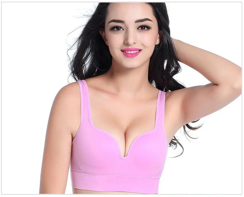 Sexy 3D Sports Bra Women Push Up Seamless Underwear Yoga Fitness Shockproof Vest Crop Tops Female Sujetador Sport Bras for Women
