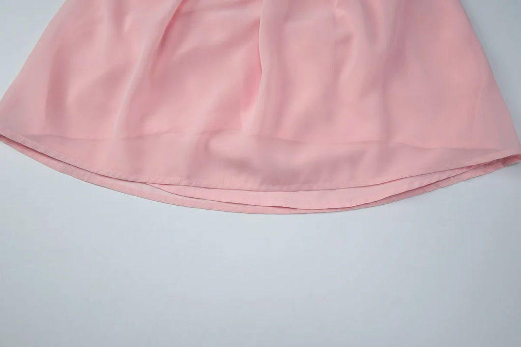 FDYOUI Women's Halter Off Shoulder Camisoles 2026 Summer Sexy Lace-up Backless Pink Tank Top Girls Loose Solid Tops Streetwear