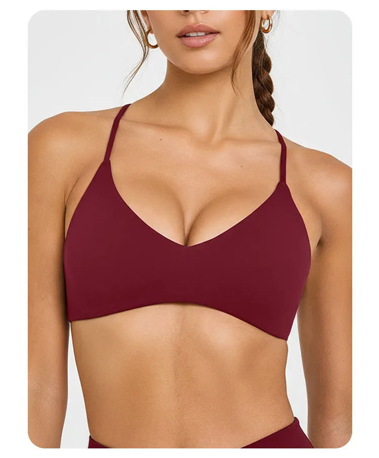 NCLAGEN Easy Lift Ultra Minimal Bralette Sport Bra High Support Women Gym Clothes Fitness Underwear Pilates Workout Yoga Top