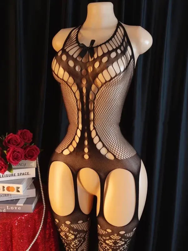 Crotchless Sexy Stocking Toy For Women Fishnet Bondage Underwear Bdsm Erotic Prop Couples Adult Porn Lace Game Rope Bodysuit