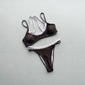 2026 Splicing Polka Dots Bikini Women Swimwear Female Swimsuit Two-Pieces Bikini Set High Cut Leg Bather Bathing Suit Swim V8172