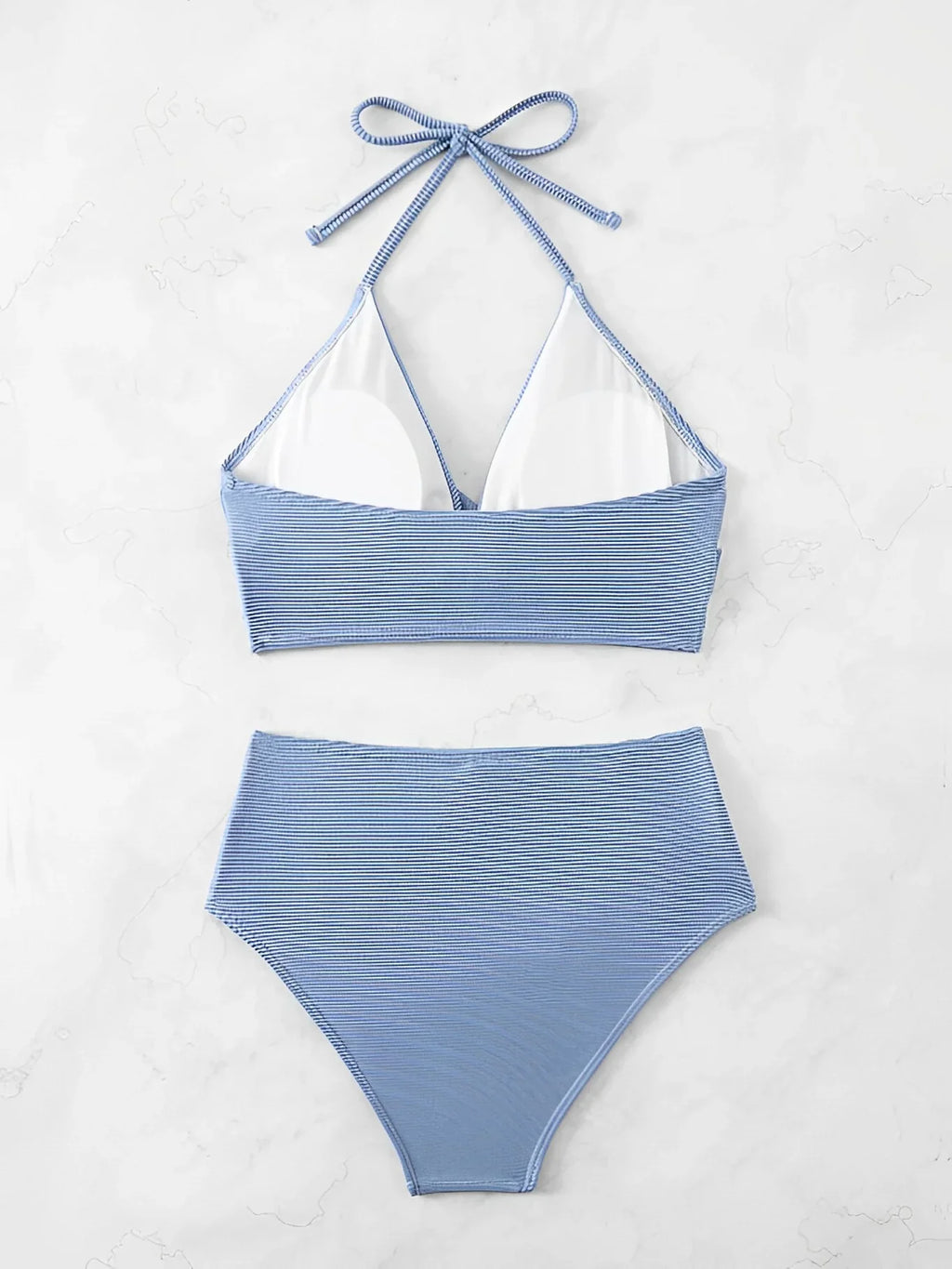 Sexy High Waist Bikini 2026 Women Halter Swimwear Female Swimsuit Solid Bathers Swimming Bathing Swim Suit Summer Beachwear