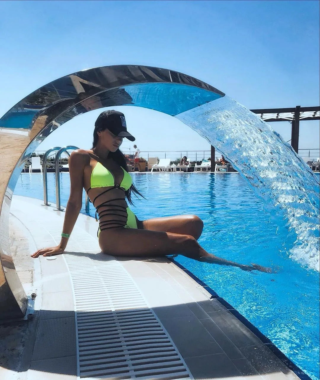 Bikini 2026 Sexy Women High Waist Hollow Leopard Swimsuit Swimwear Bikini Set Bathing Suit Female Stroje Kapielowe Damskie Mujer