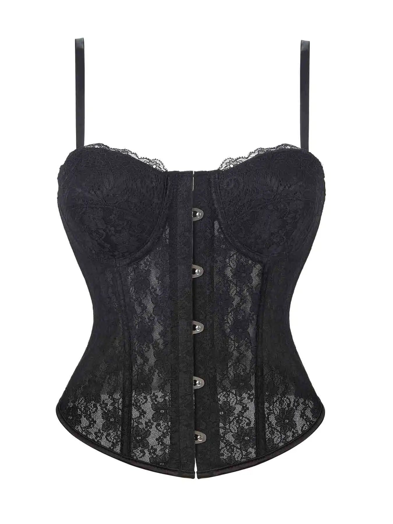 New abdomen corset Europe and the United States wind corset skinny sexy lace steel ring thin breathable.
