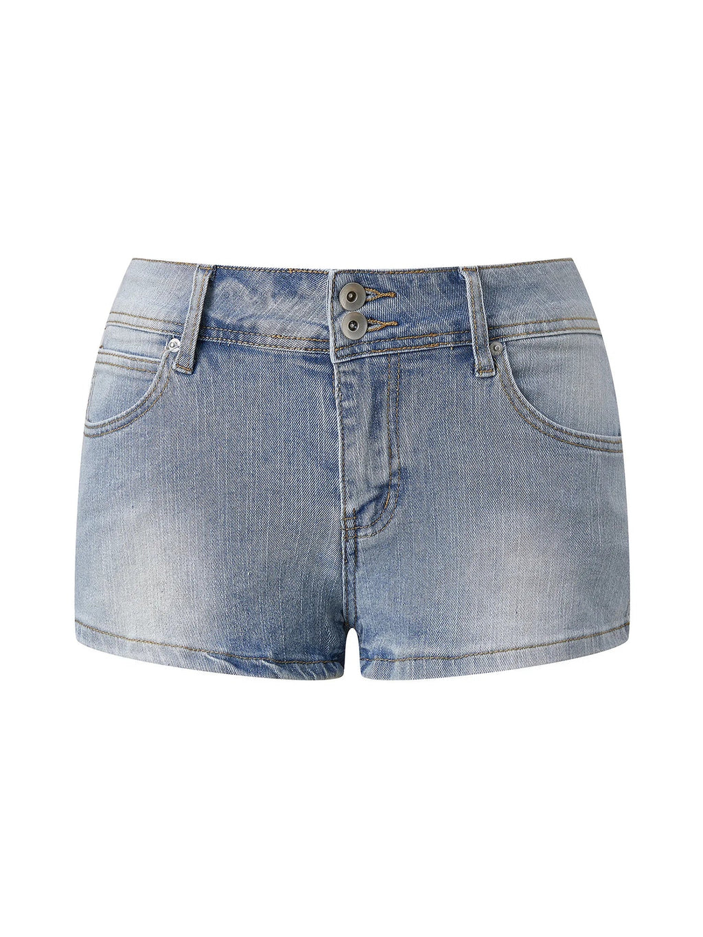 Women's Mini Jean Shorts with Pockets Low Rise Stretchy Denim Shorts Summer Sexy Casual Stylish Slim Fit Hot Short Pants