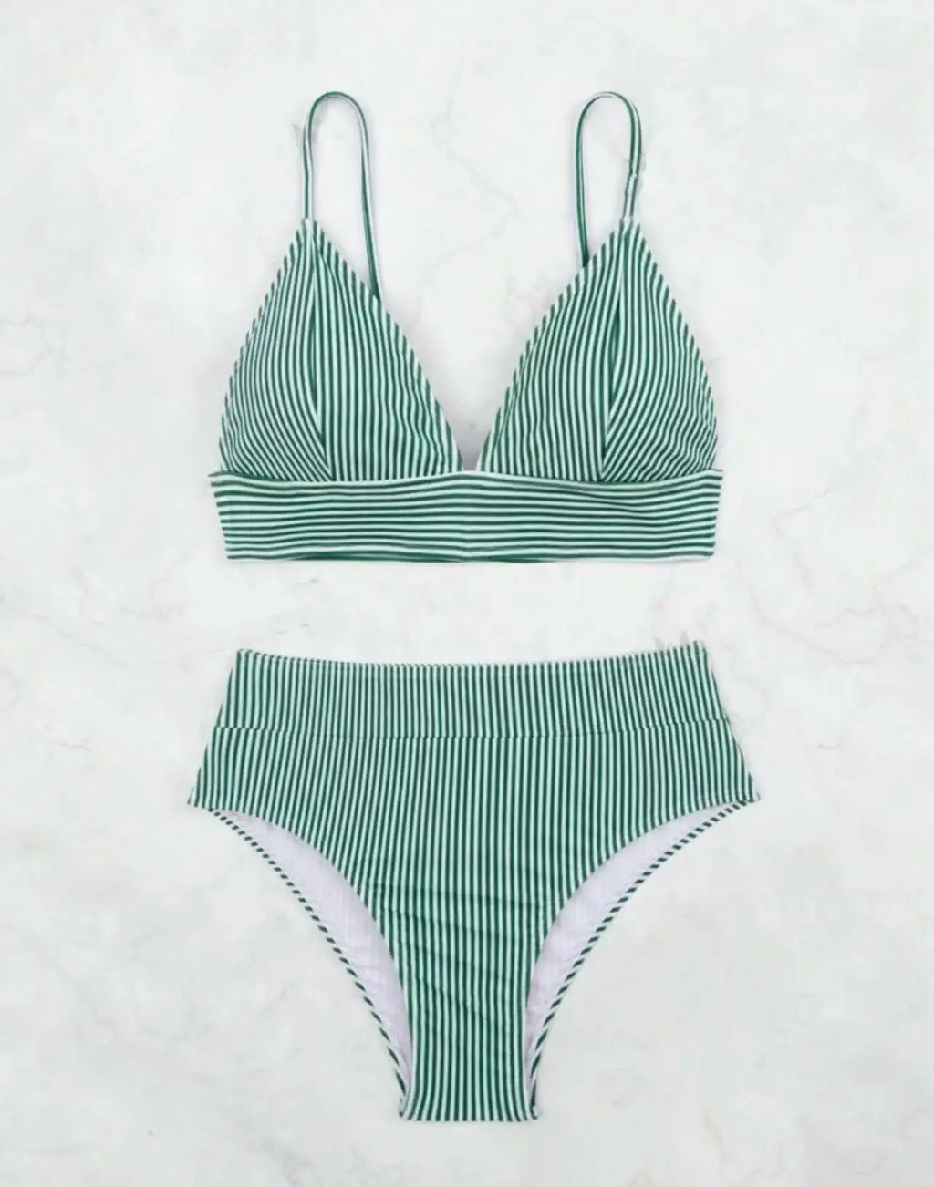 2026 Triangle Bikinis High Waist Strappy Swimsuit Women Sexy Striped Swimwear Female Bathers Swimming Bathing Swimming Swim Suit