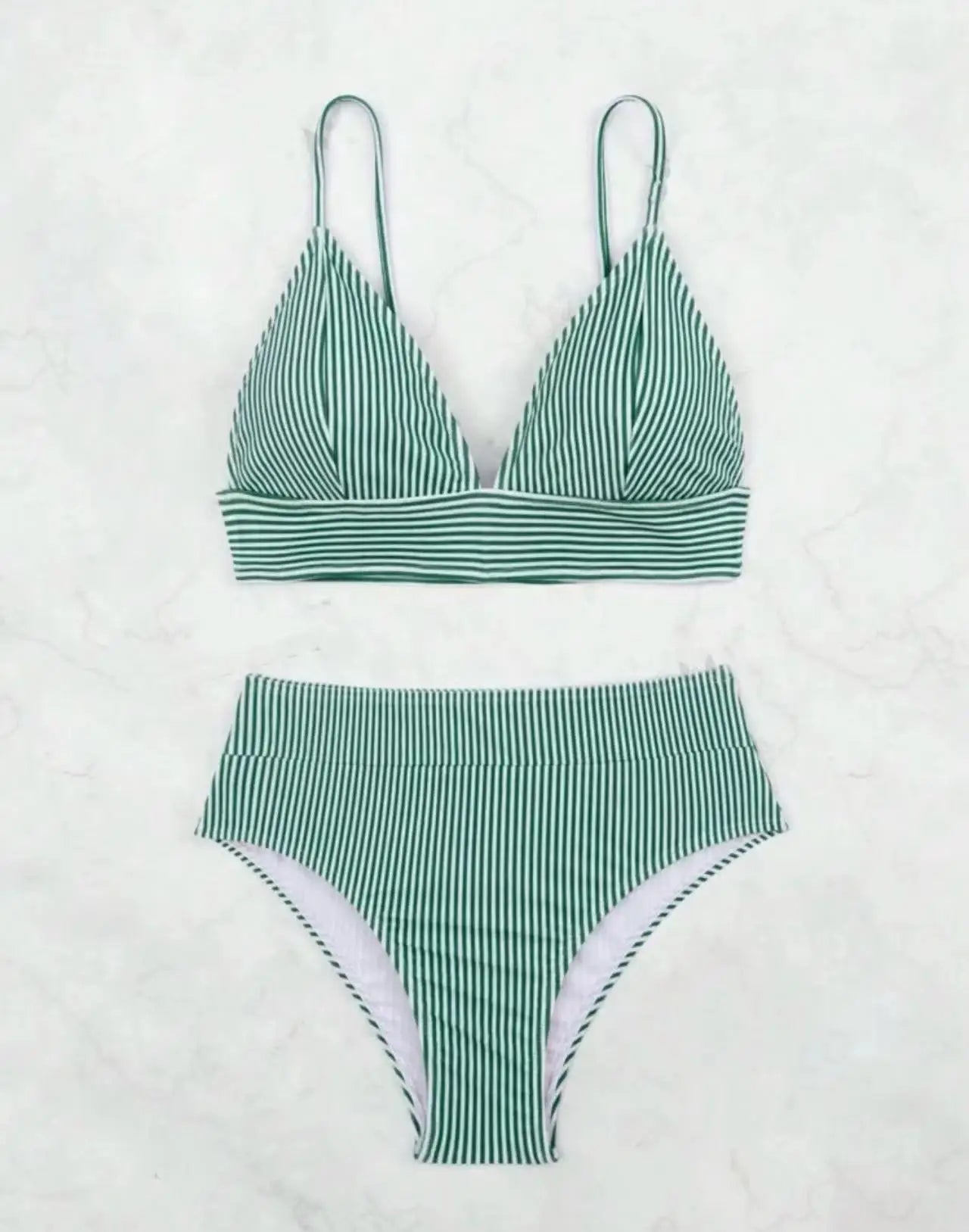 2026 Triangle Bikinis High Waist Strappy Swimsuit Women Sexy Striped Swimwear Female Bathers Swimming Bathing Swimming Swim Suit