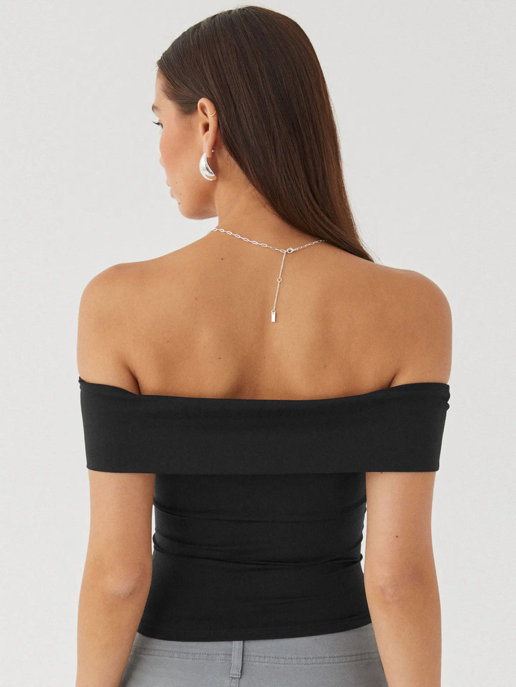 Elegant Women's Crop Top Solid Color Slash neck Top Lady Y2K Streetwear Fashionable Slim Fit Tee Summer Outfit Women's Clothes