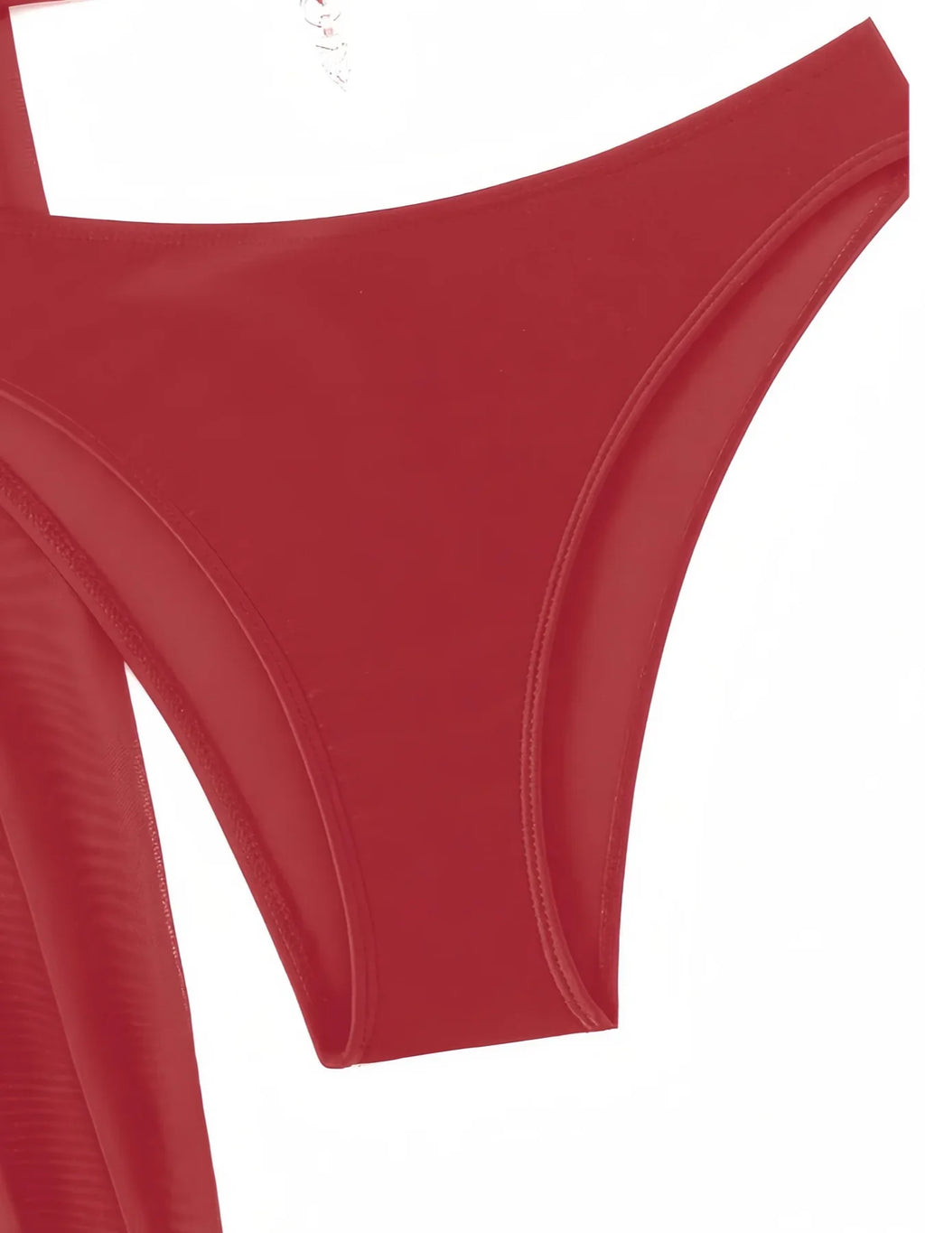 3 Pieces Halter Bikinis 2026 Solid Swimwear Female Sexy Swimsuit Women With Mesh Beach Dress Bathers Bathing Swimming Swim Suit